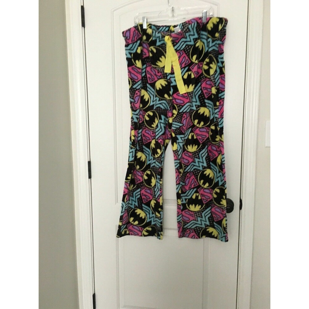 Batman DC Comics Batgirl Super Soft Fleece Pajama Pants Sleep Women's Size 2X